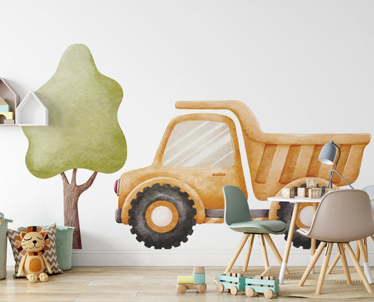 Big Vehicle Truck Tree () — removable wall decal by Tiny Tale Prints