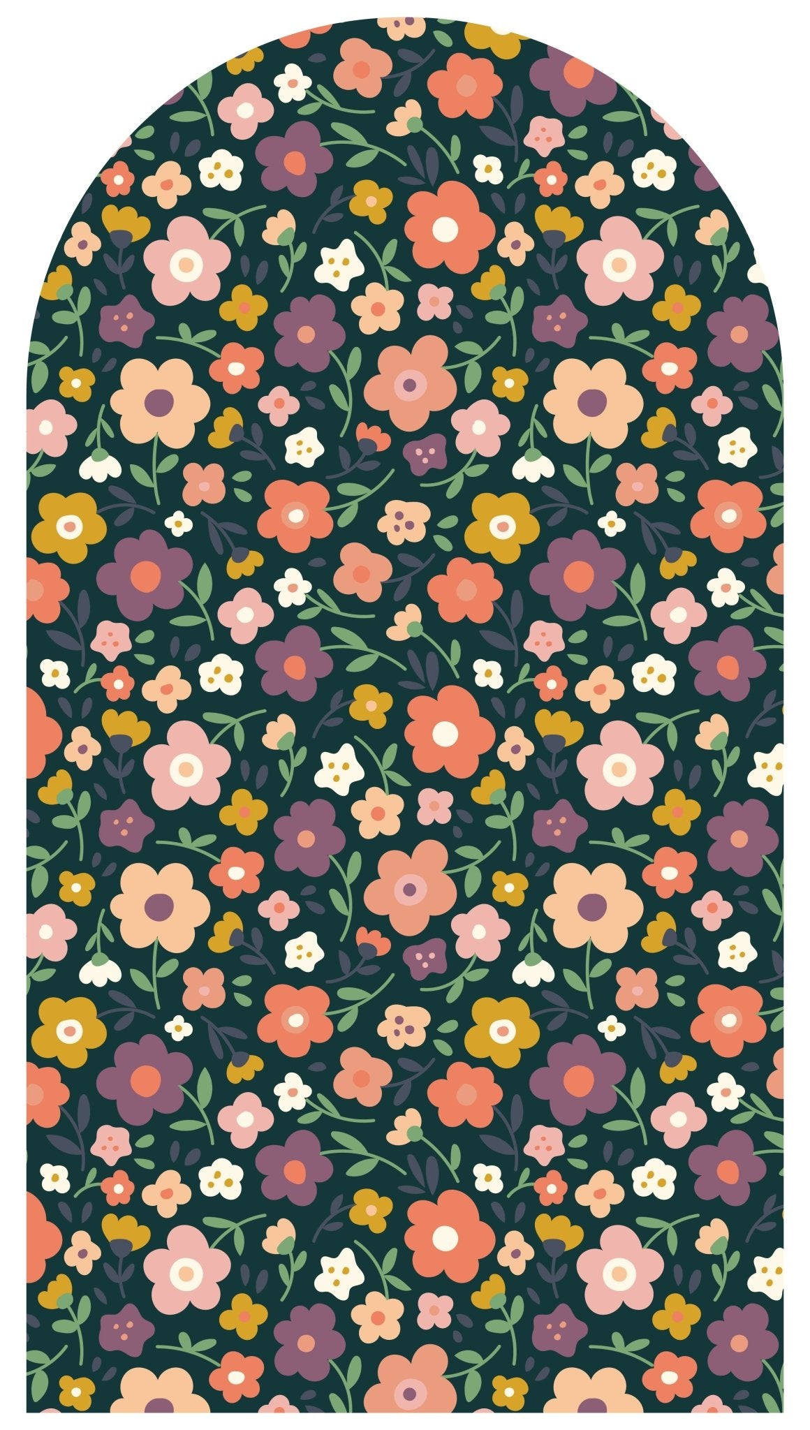 Bluebell Meadow Arch — Arch Wall Decal (Arch Wall Decal) — removable wall decal by Tiny Tale Prints