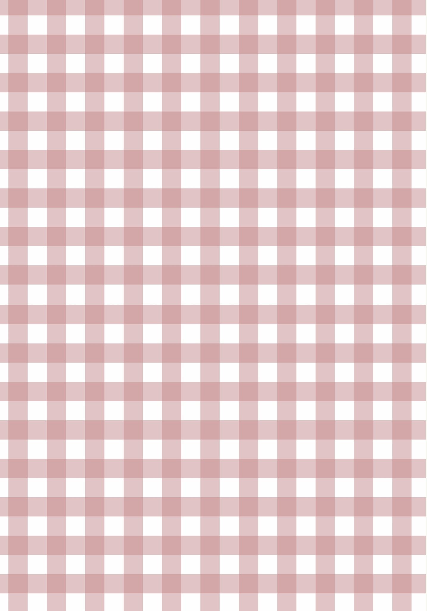 Halfwall Checkered Pink – Wall Decal (Home Decor Decals) — removable wall decal by Tiny Tale Prints