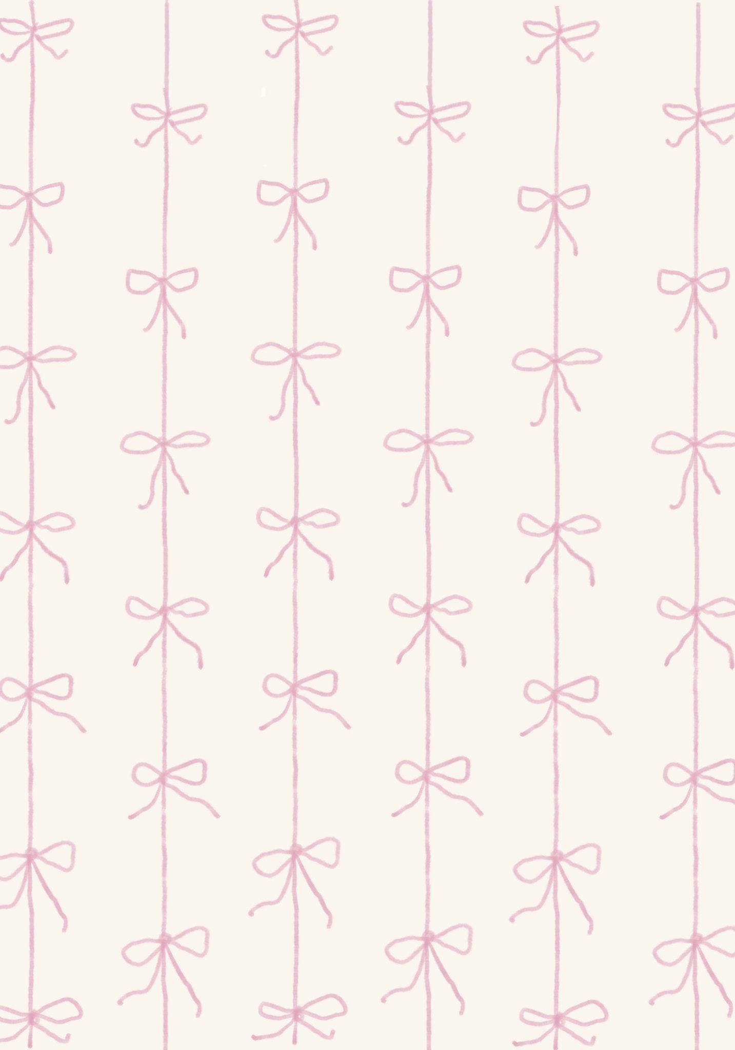 Halfwall Ribbon Pink – Wall Decal (Home Decor Decals) — removable wall decal by Tiny Tale Prints