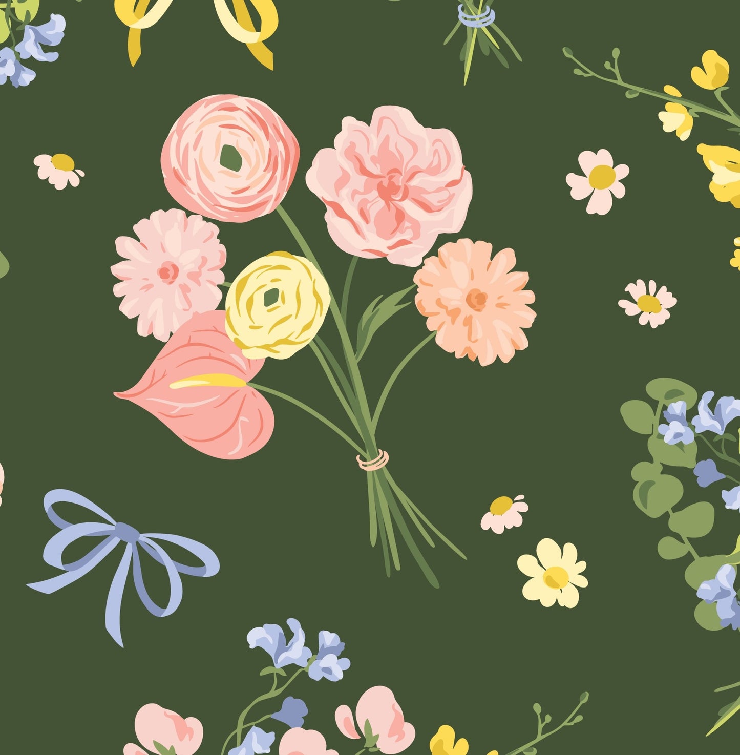 Rosy Sage Parade — Arch Wall Decal (Arch Wall Decal) — removable wall decal by Tiny Tale Prints