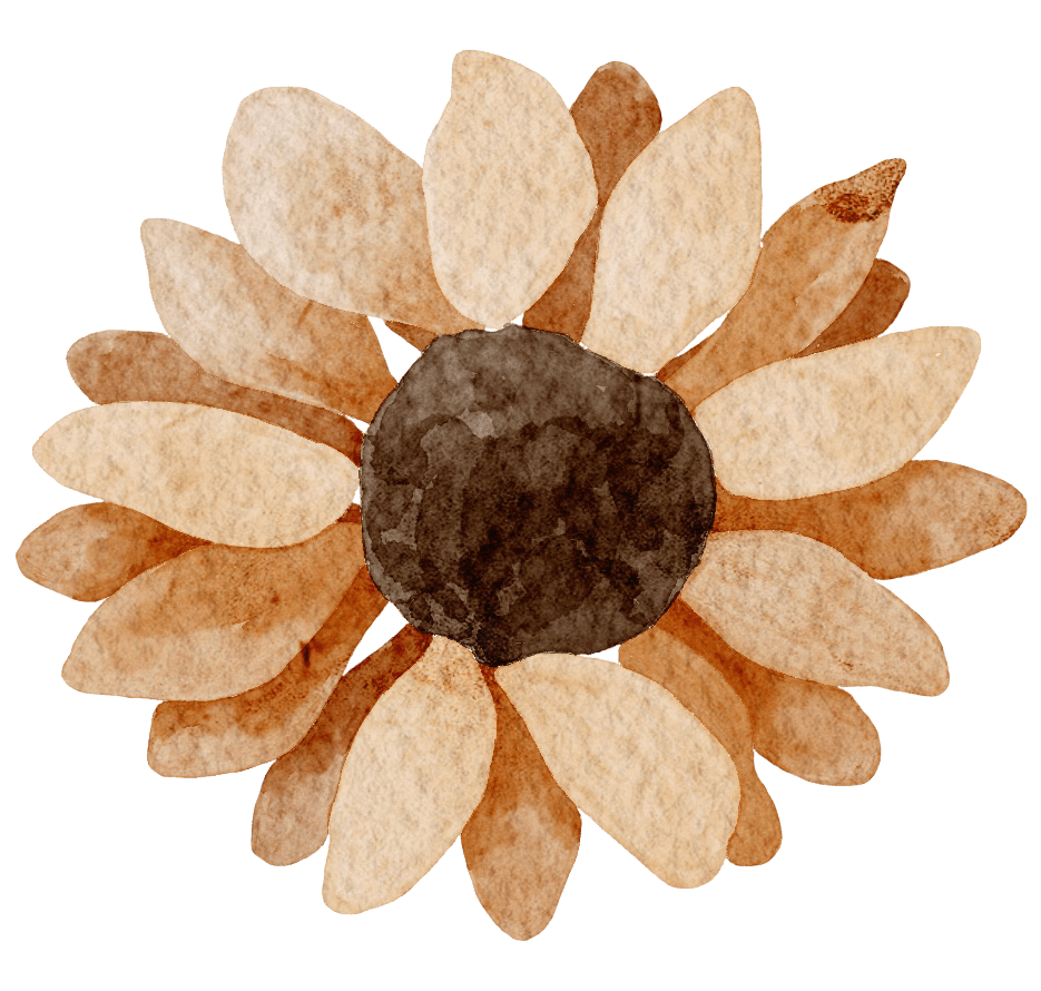 Small Flower Sunflower – Wall Decal (Home Decor Decals) — removable wall decal by Tiny Tale Prints