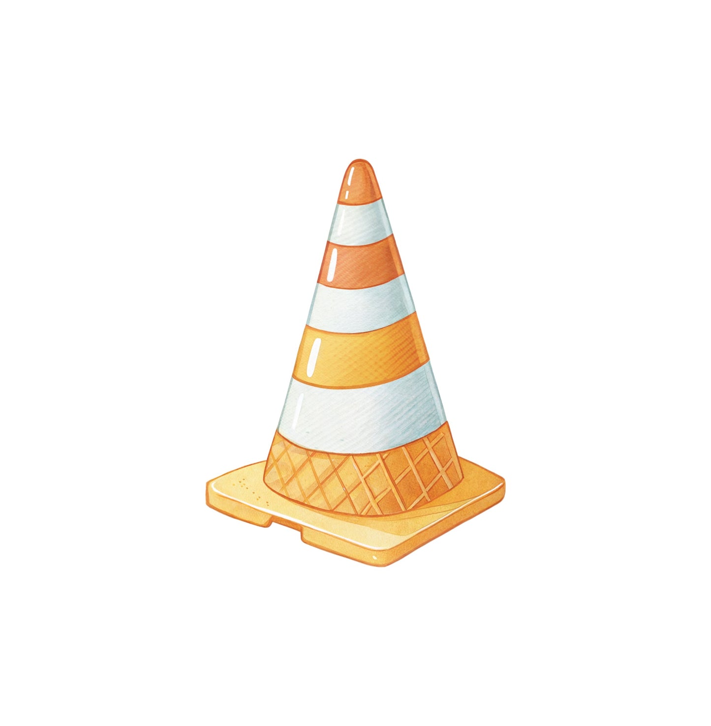 Small Vehicle Truck Hammer Cone - Wall Decal () — removable wall decal by Tiny Tale Prints