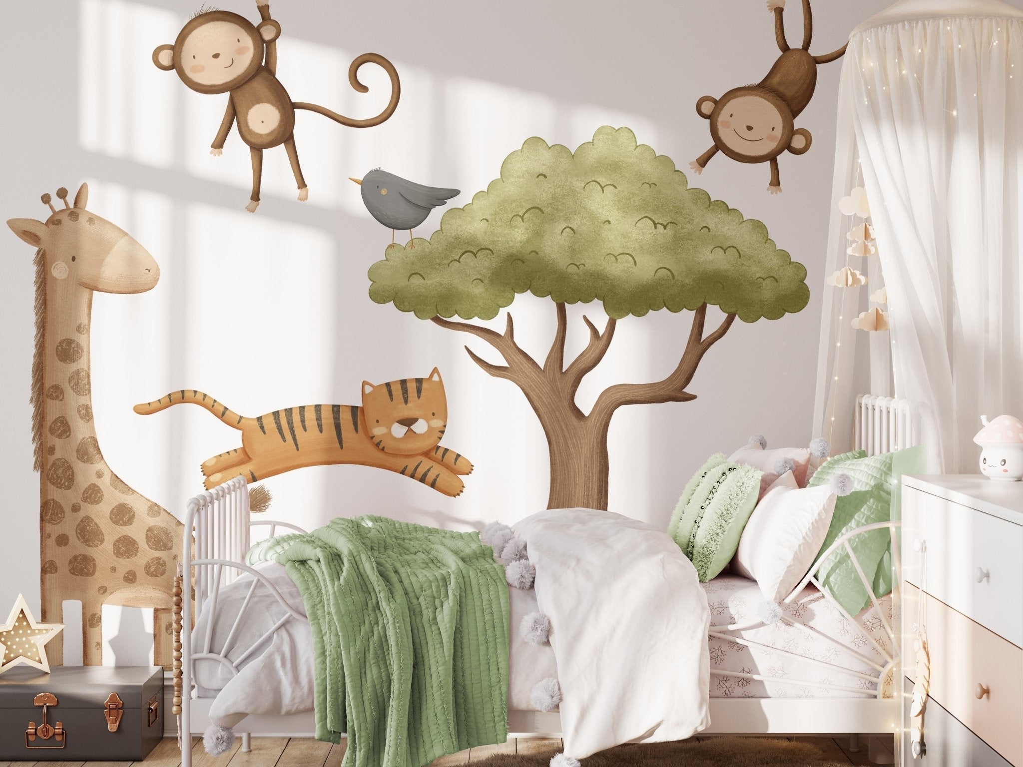 Big statement wall decals for nurseries and kids' bedrooms — bold peel and stick designs — Tiny Tale Prints