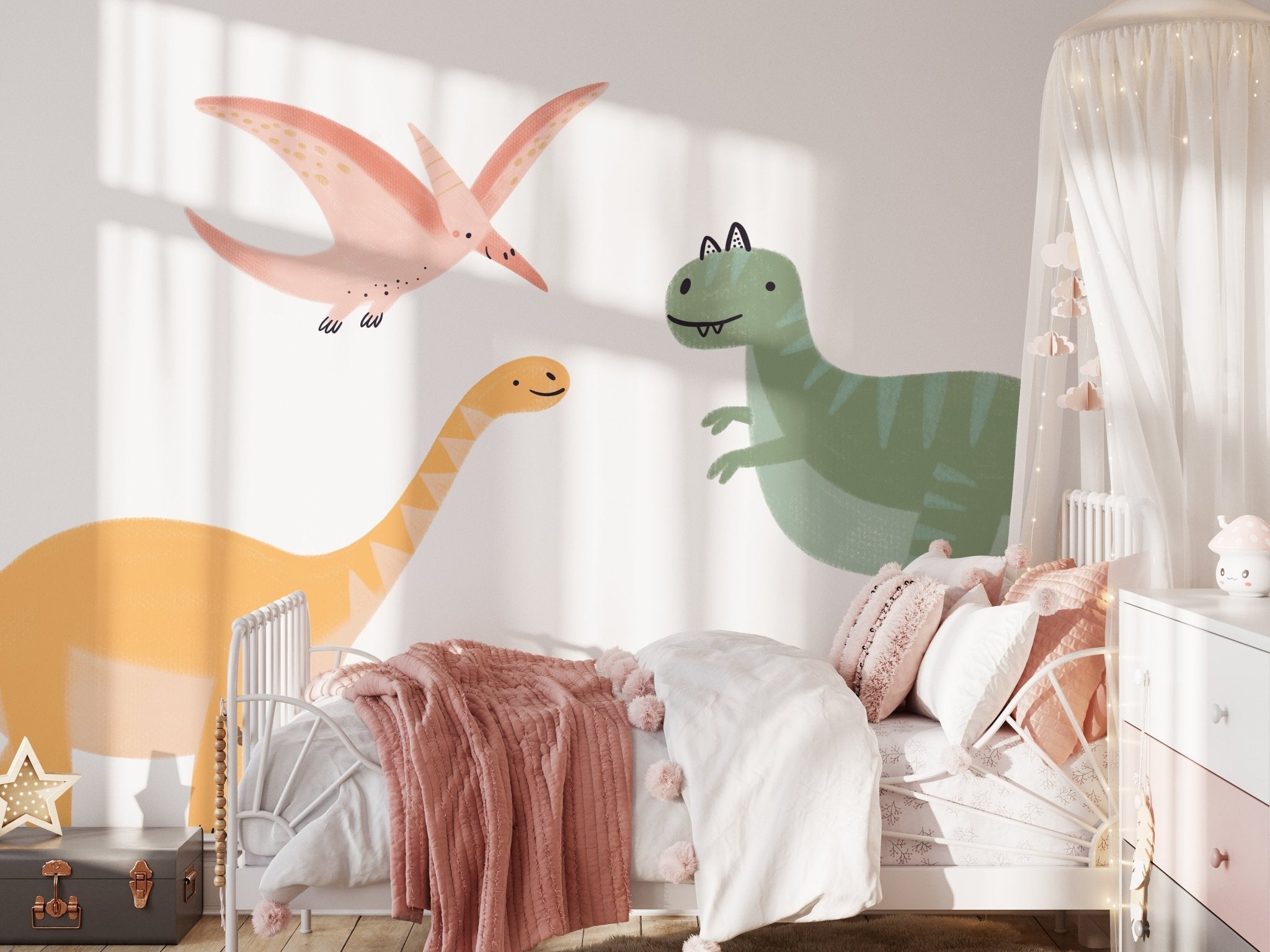 Dinosaur wall decals for kids' rooms and nurseries — Tiny Tale Prints