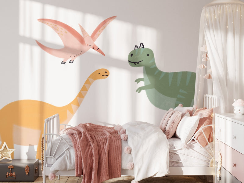 Dinosaur wall decals for kids' rooms and nurseries — Tiny Tale Prints
