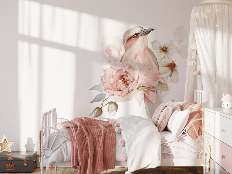 Floral and botanical wall decals for nurseries and girls' rooms — Tiny Tale Prints