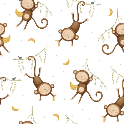 Banana Swing Monkey — Arch Wall Decal