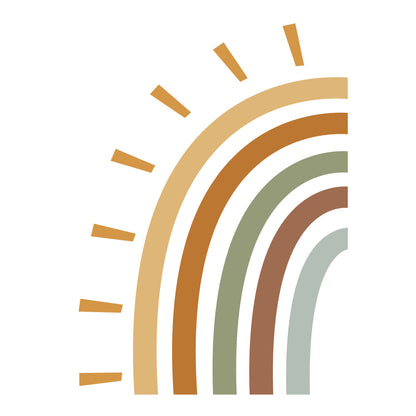 Half a rainbow – Wall Decal (Home Decor Decals) — removable wall decal by Tiny Tale Prints