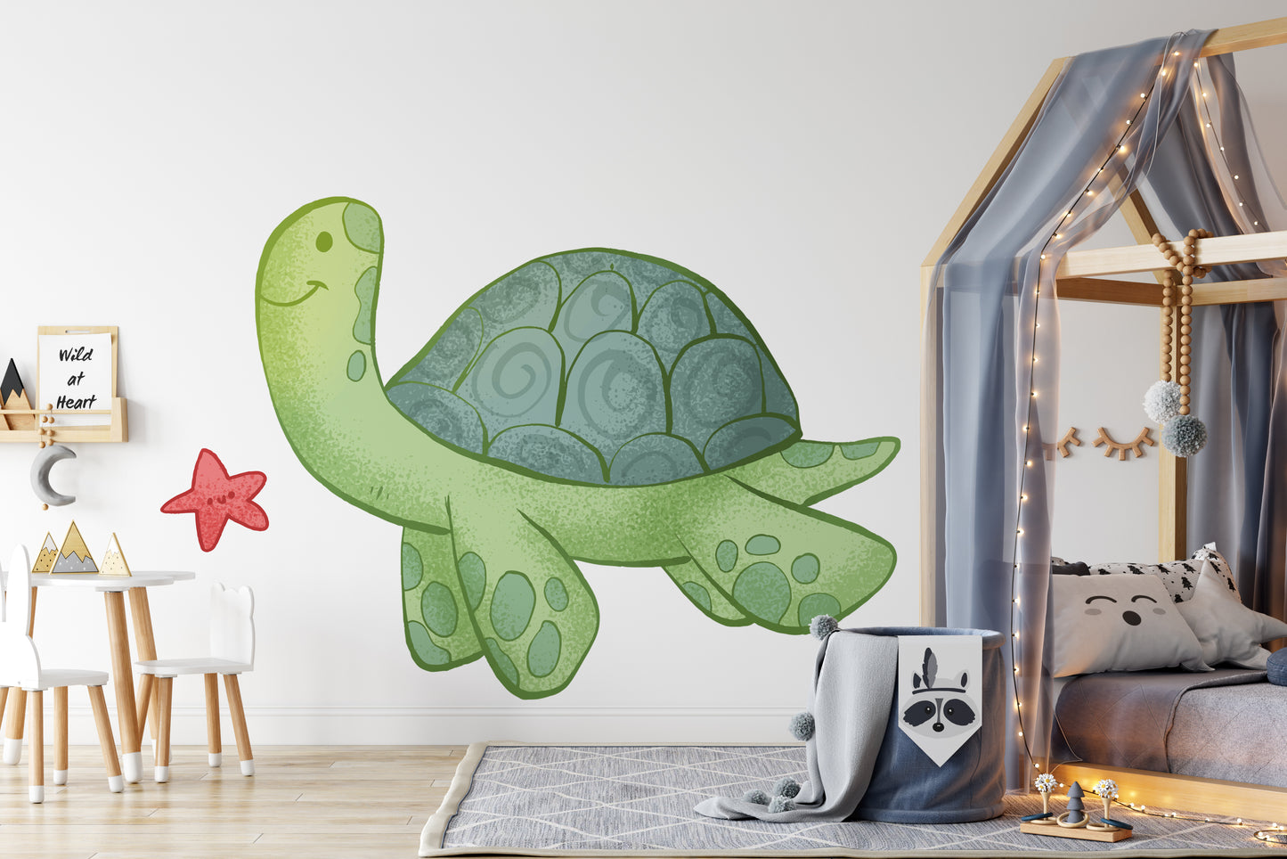 Gentle Green Turtle — Wall Decal
