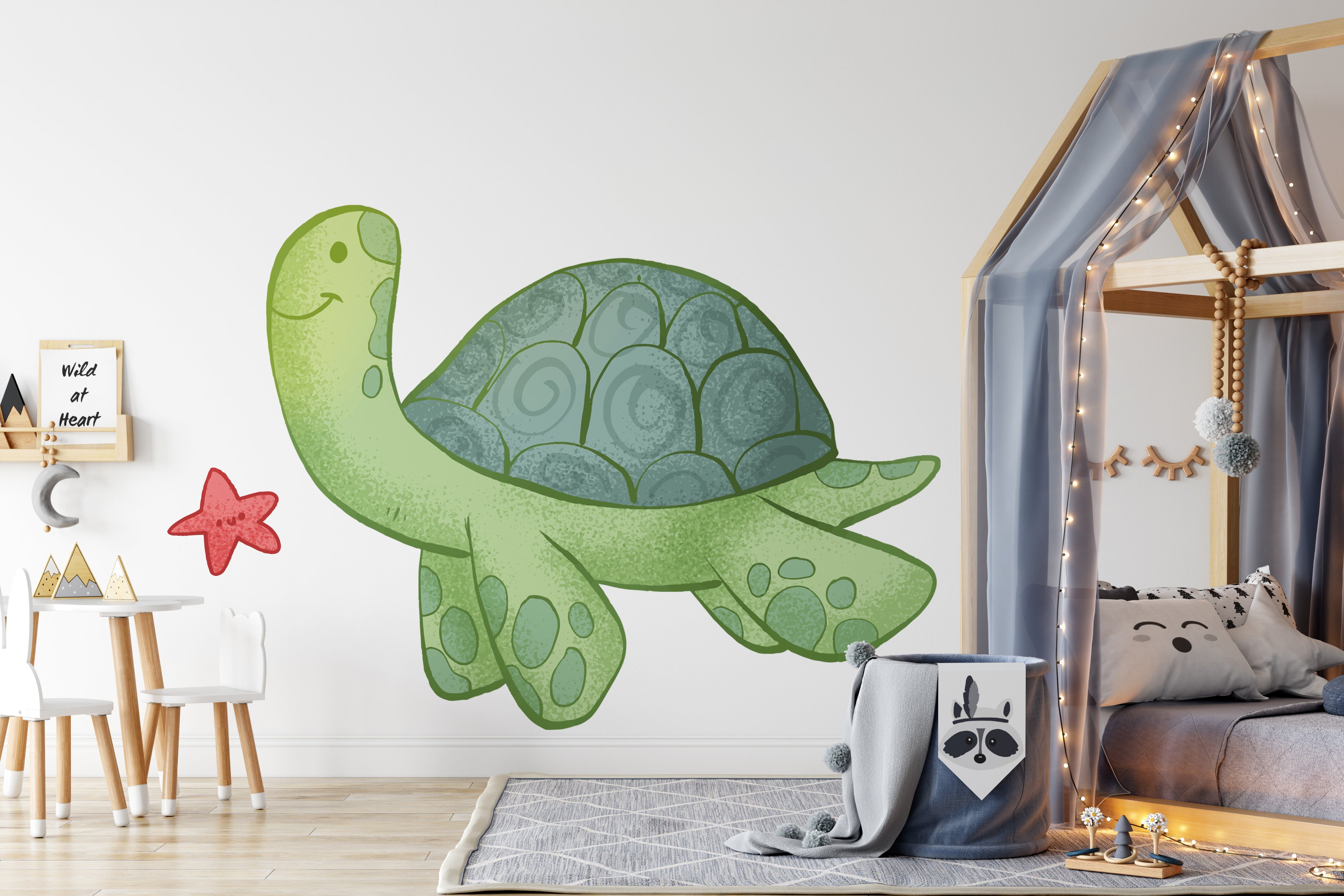 Gentle Green Turtle — Wall Decal