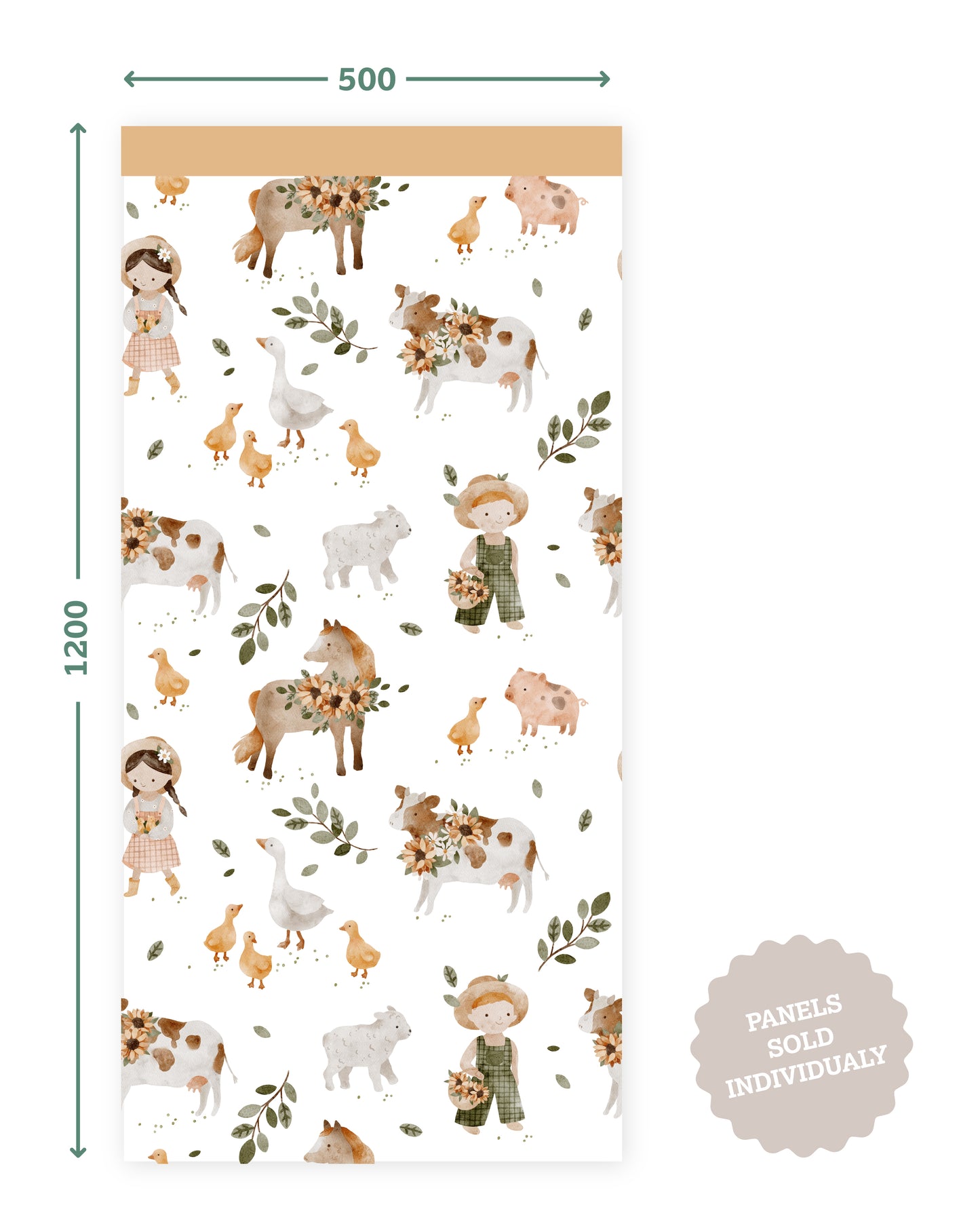 Meadow Farm Lullaby — Half Wall Decal