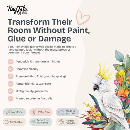 Tiny Tale Prints - peel, stick and transform in minutes, removes easily, 14 day quality guarantee, no damage. 