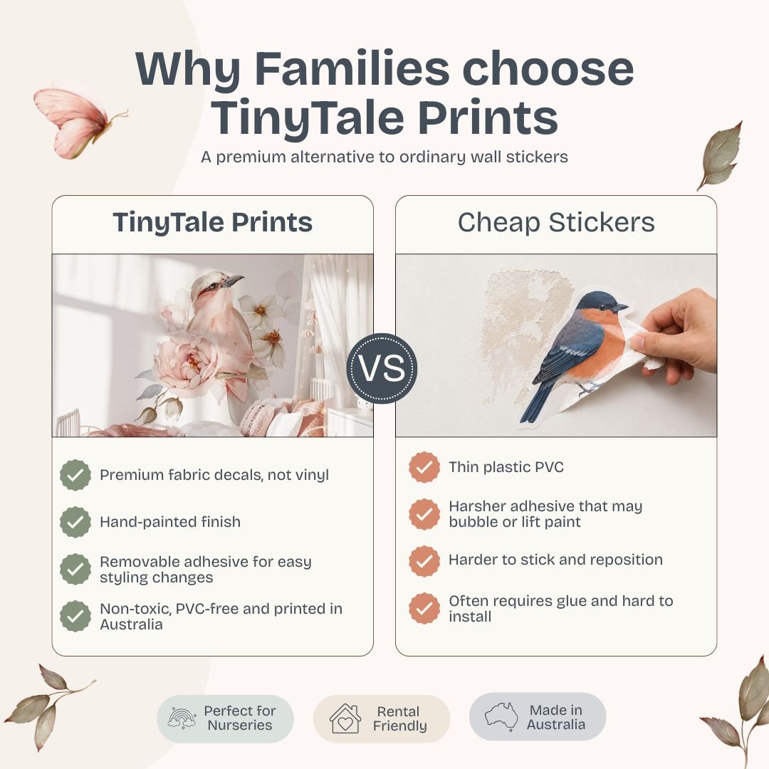 Tiny tale prints comparison with cheaper stickers 