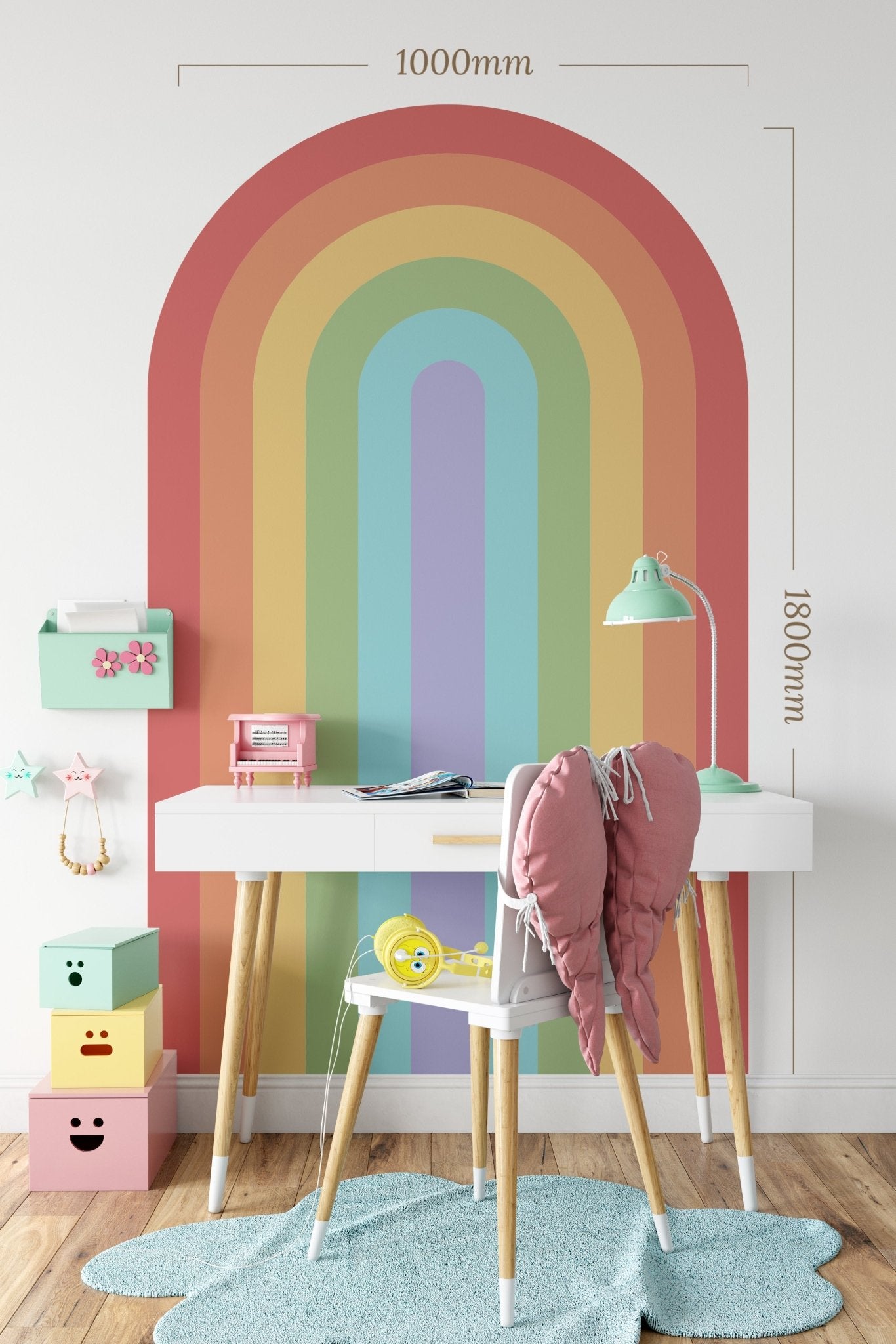 Arch Rainbow – Wall Decal (Home Decor Decals) — removable wall decal by Tiny Tale Prints