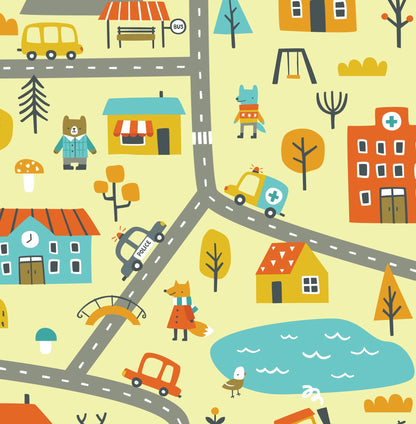 Arch Vehicle Roads Map – Wall Decal (Home Decor Decals) — removable wall decal by Tiny Tale Prints