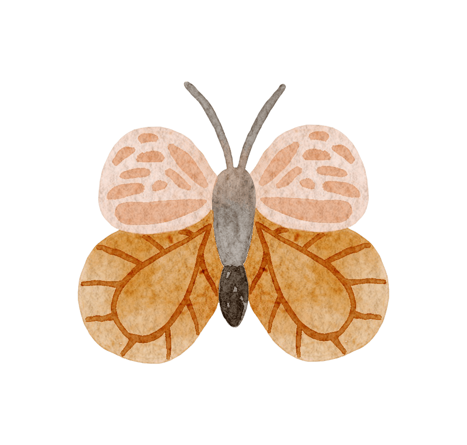 Big Animal Farm Butterfly Flower – Wall Decal (Home Decor Decals) — removable wall decal by Tiny Tale Prints