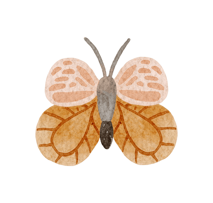 Big Animal Farm Butterfly Flower – Wall Decal (Home Decor Decals) — removable wall decal by Tiny Tale Prints