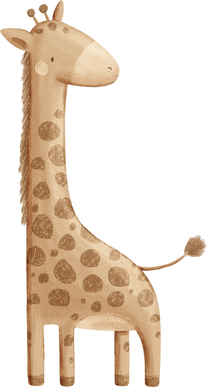 Big Animal Jungle Tree GIRAFFE – Wall Decal (Home Decor Decals) — removable wall decal by Tiny Tale Prints