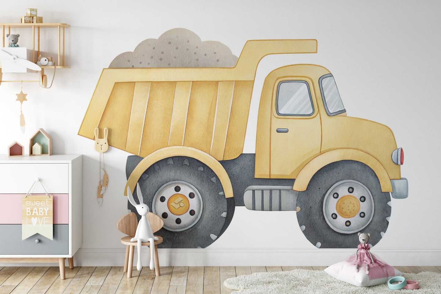 Big - BIG - BIG - vehicles - Truck () — removable wall decal by Tiny Tale Prints