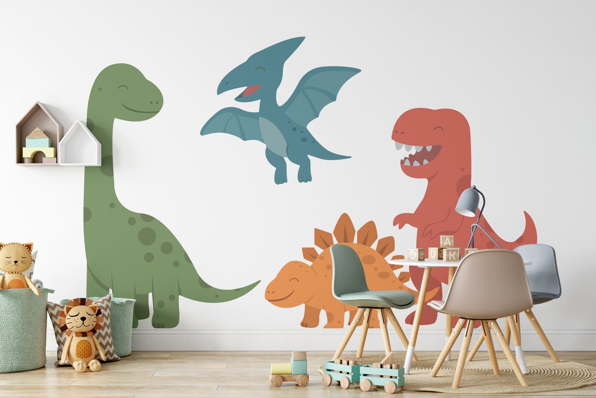 Big Dinosaur 4 – Wall Decal (Home Decor Decals) — removable wall decal by Tiny Tale Prints