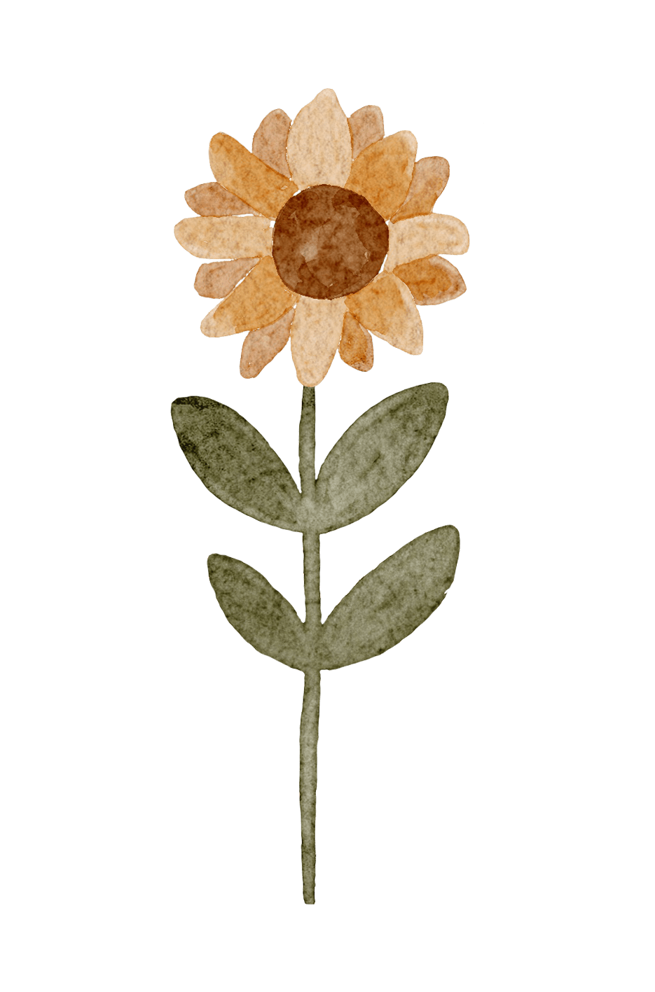 Big Flower Floral Sunflower – Wall Decal (Home Decor Decals) — removable wall decal by Tiny Tale Prints