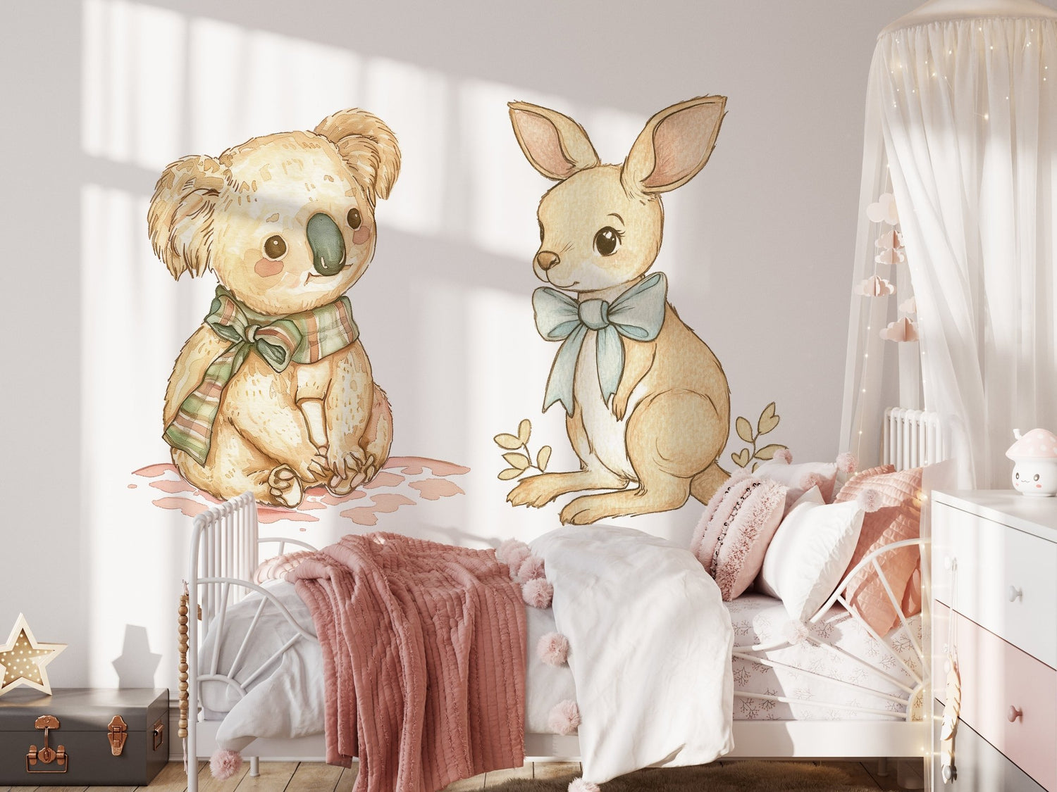 Big - Outback - kangaroo - koala () — removable wall decal by Tiny Tale Prints