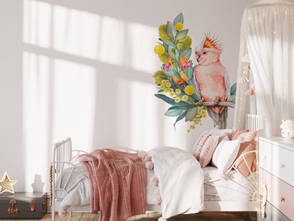 Big - Outback - Pink - Bird () — removable wall decal by Tiny Tale Prints
