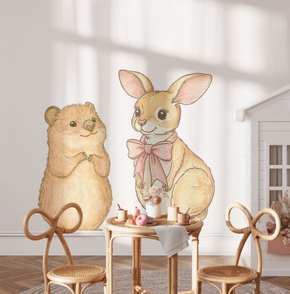 Big - Outback - Quokka - kangaroo () — removable wall decal by Tiny Tale Prints