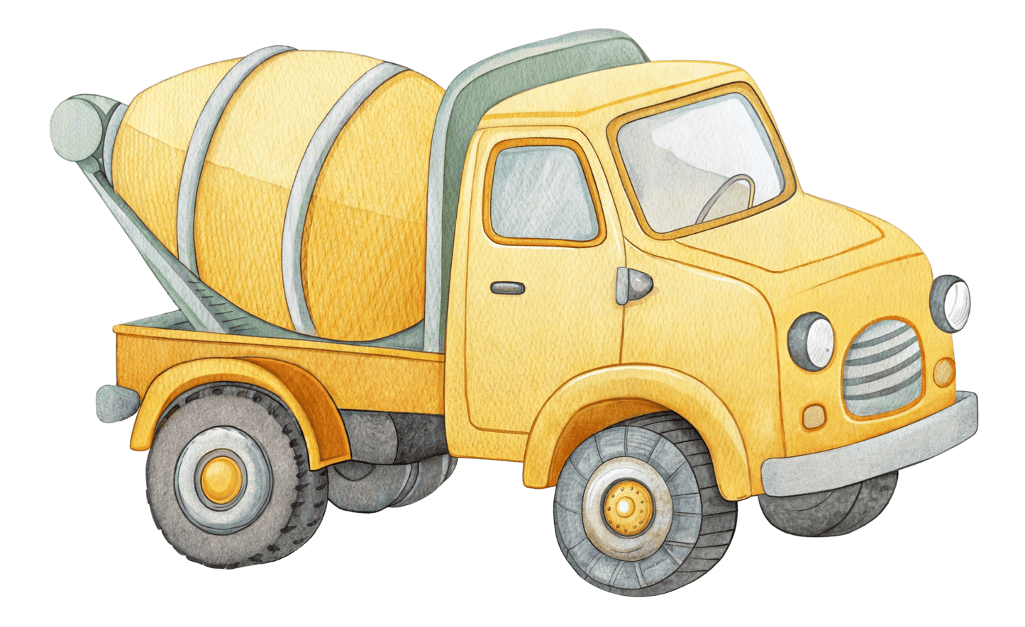 Big Vehicle Truck Bear () — removable wall decal by Tiny Tale Prints