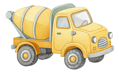 Big Vehicle Truck Bear () — removable wall decal by Tiny Tale Prints
