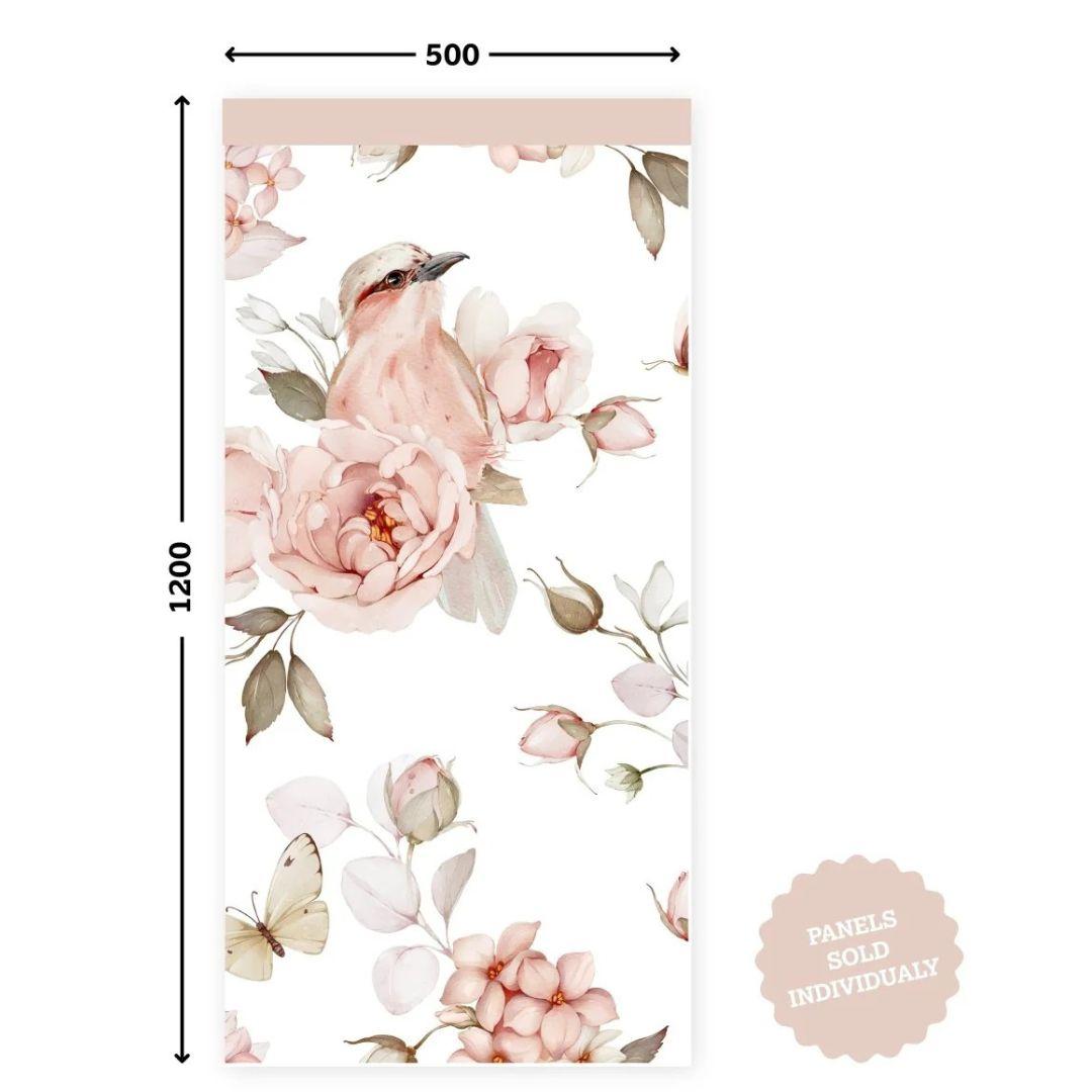 Blossom & Birdsong — Half - Wall Decal (Home Decor Decals) — removable wall decal by Tiny Tale Prints.