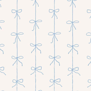 Blue Ribbon Parade — Half Wall Decal (Home Decor Decals) — removable wall decal by Tiny Tale Prints.