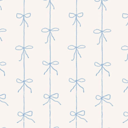 Blue Ribbon Parade — Half Wall Decal (Home Decor Decals) — removable wall decal by Tiny Tale Prints.