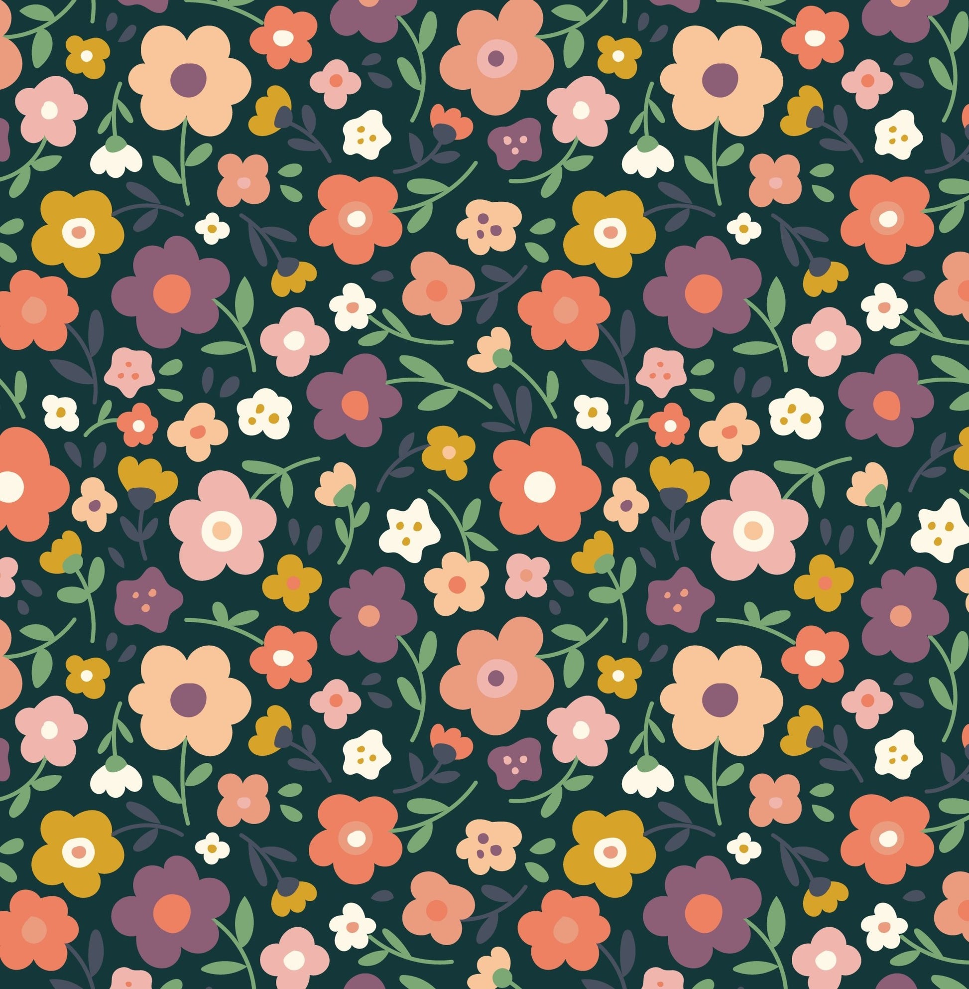 Bluebell Meadow Arch — Arch Wall Decal (Arch Wall Decal) — removable wall decal by Tiny Tale Prints