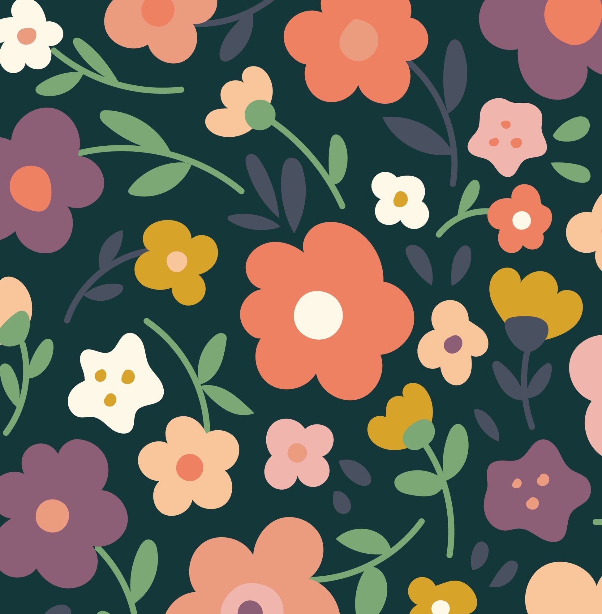 Bluebell Meadow Arch — Arch Wall Decal (Arch Wall Decal) — removable wall decal by Tiny Tale Prints