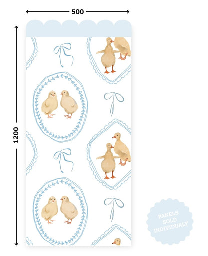 Dandelion Ducklings & Chick — Half Wall Decal (Half - Wall Decal) — removable wall decal by Tiny Tale Prints