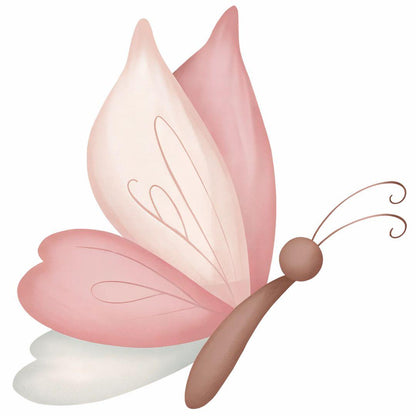 Fairy & Butterfly Dreams — Wall Decal (Home Decor Decals) — removable wall decal by Tiny Tale Prints.