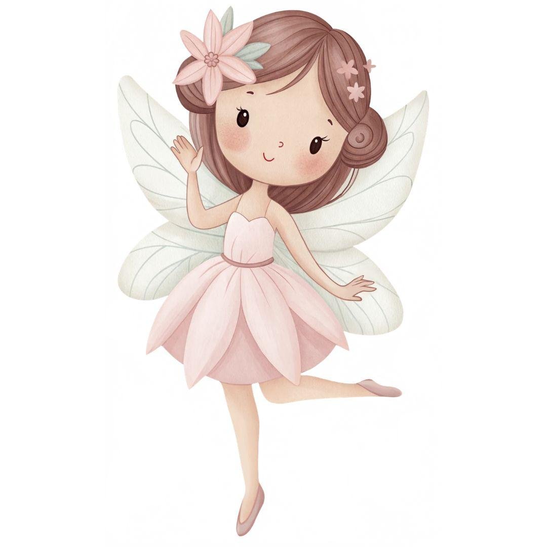 Fairy & Butterfly Dreams — Wall Decal (Home Decor Decals) — removable wall decal by Tiny Tale Prints.