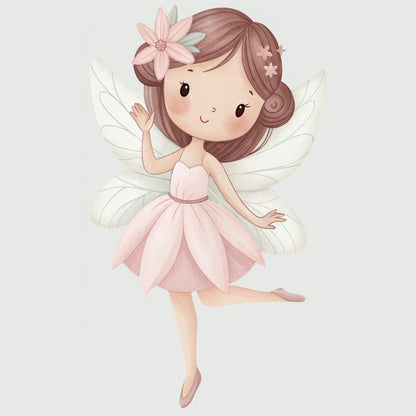 Fairy Garden Cottage — Wall Decal (Home Decor Decals) — removable wall decal by Tiny Tale Prints.