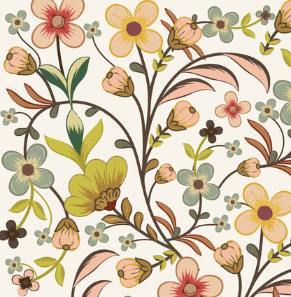 Fairytale Bloom Vines — Arch Wall Decal (Arch Wall Decal) — removable wall decal by Tiny Tale Prints