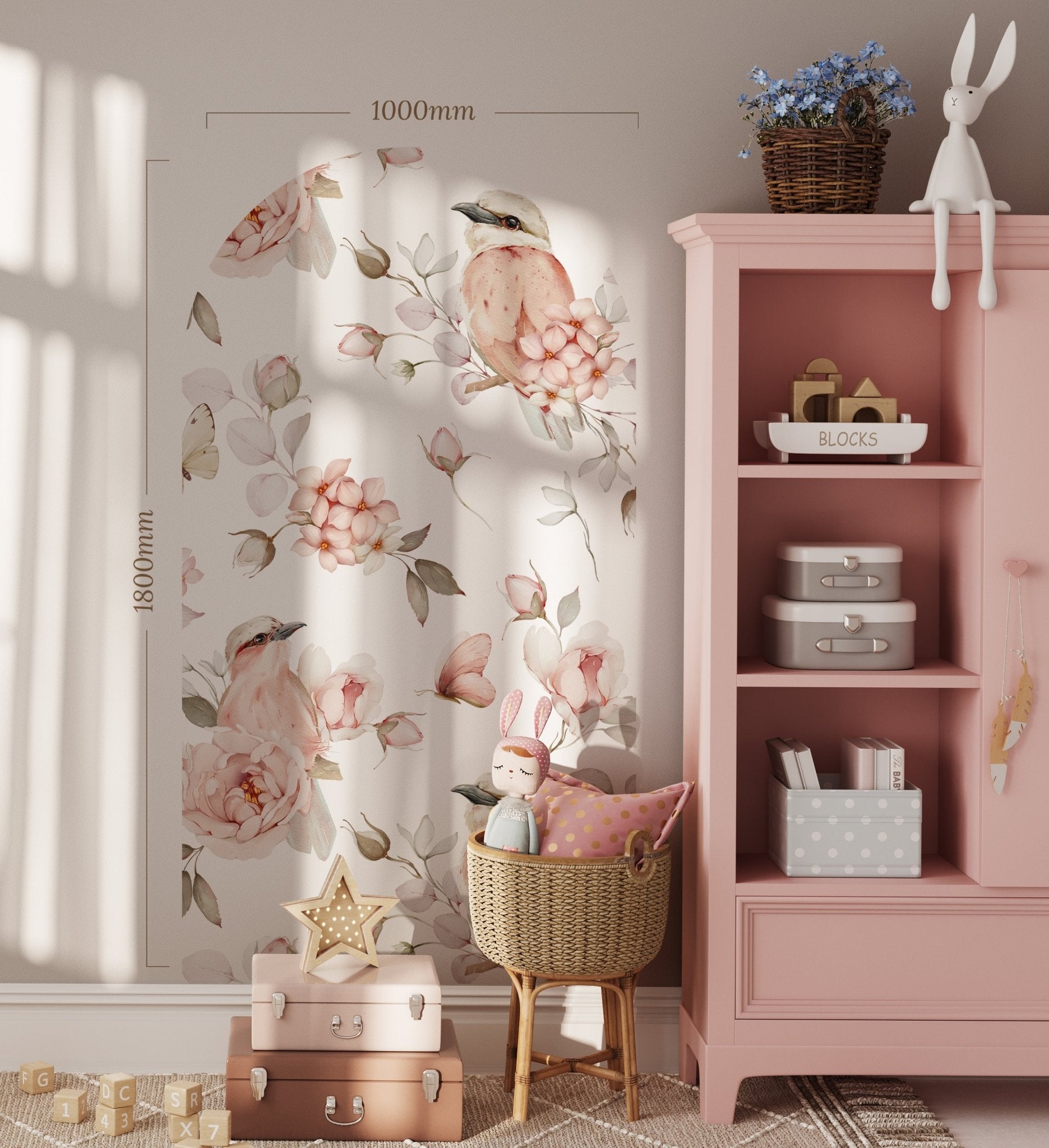 Gentle Petal Parade — Arch Wall Decal (Arch Wall Decal) — removable wall decal by Tiny Tale Prints