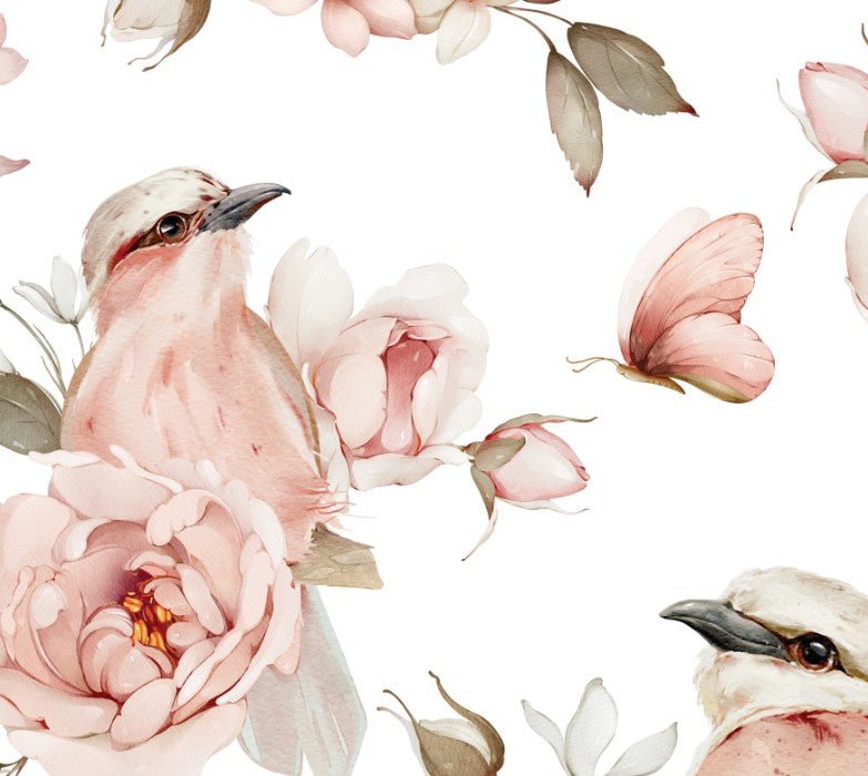 Gentle Petal Parade — Arch Wall Decal (Arch Wall Decal) — removable wall decal by Tiny Tale Prints