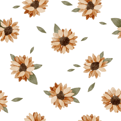 Golden Glow Sunflowers — Arch Wall Decal (Arch Wall Decal) — removable wall decal by Tiny Tale Prints