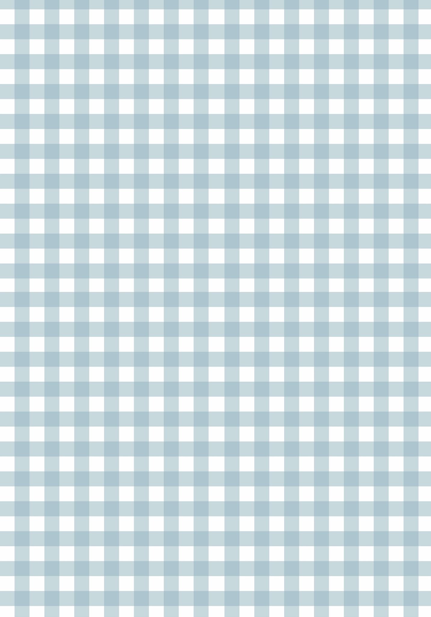 Halfwall Checkered Blue – Wall Decal (Home Decor Decals) — removable wall decal by Tiny Tale Prints