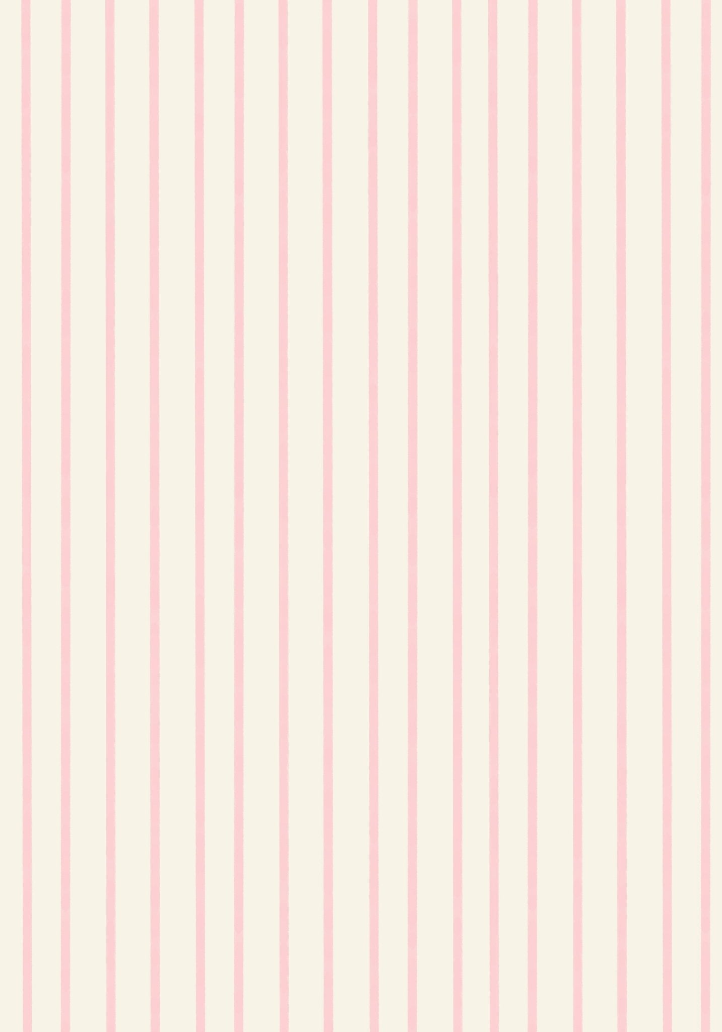 Halfwall Pinstripe Pink – Wall Decal (Home Decor Decals) — removable wall decal by Tiny Tale Prints