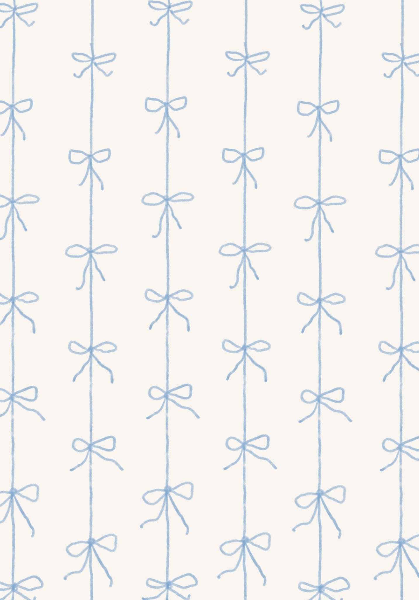 Halfwall Ribbon Blue – Wall Decal (Home Decor Decals) — removable wall decal by Tiny Tale Prints