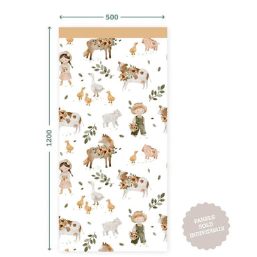 Meadow Farm Lullaby — Half Wall Decal (Home Decor Decals) — removable wall decal by Tiny Tale Prints.