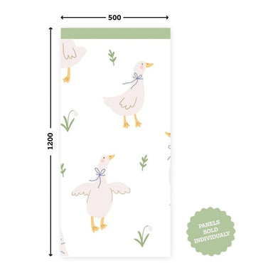 Meadow Geese & Ducklings — Half - Wall Decal (Home Decor Decals) — removable wall decal by Tiny Tale Prints.