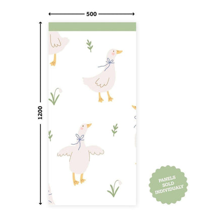 Meadow Geese & Ducklings — Half - Wall Decal (Home Decor Decals) — removable wall decal by Tiny Tale Prints.